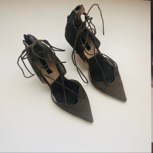 Zara lace up heels - Picture 1 of 4